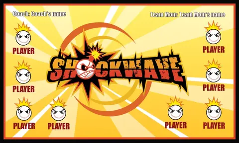 Shockwaves Softball Banner-custom-softball-banners-picture