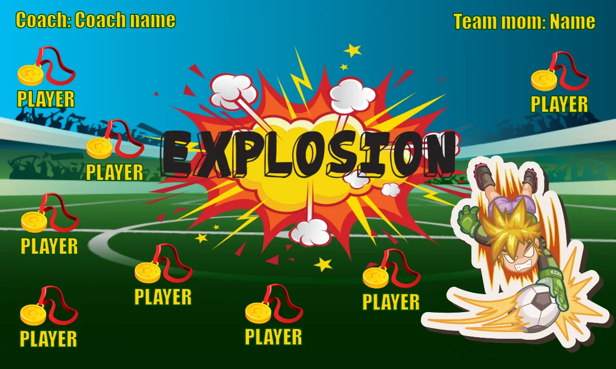 Explosion Soccer Banner-youth-soccer-banners