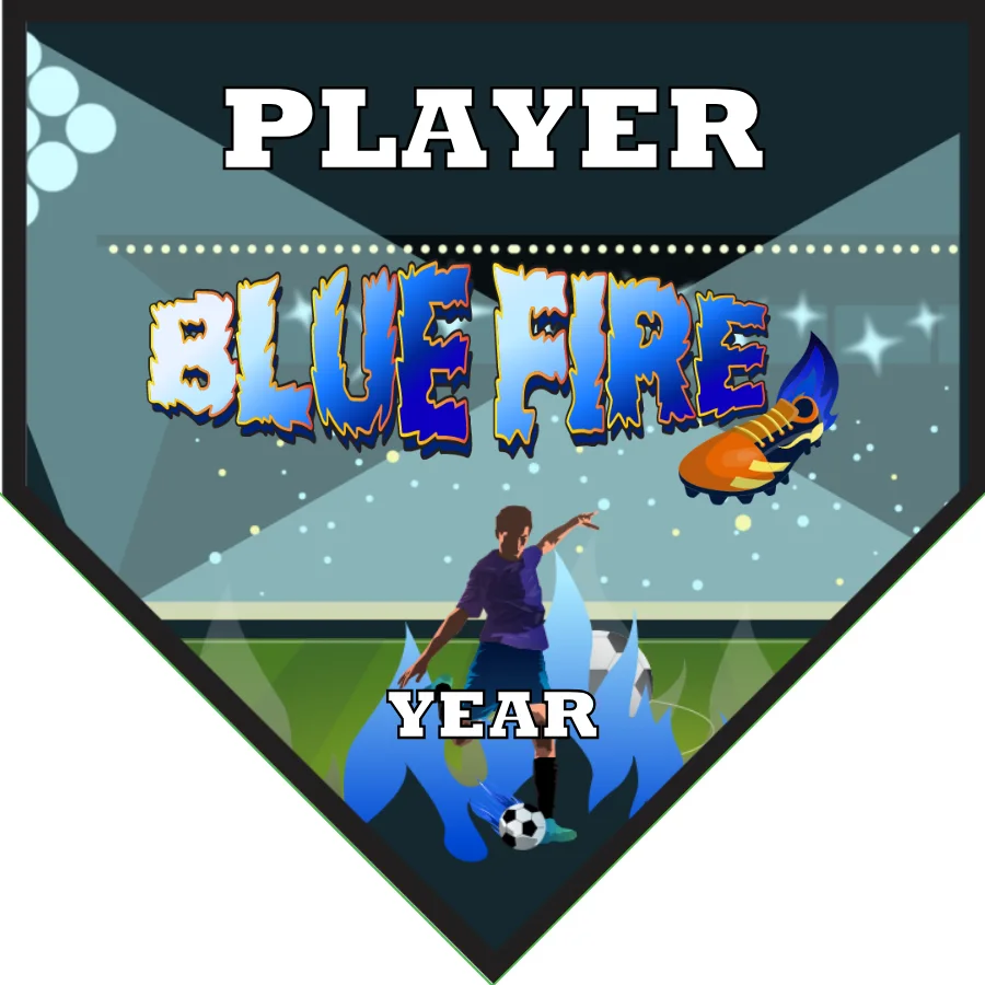 Fire Blue Soccer Banner-soccer-banners-cheap-picture