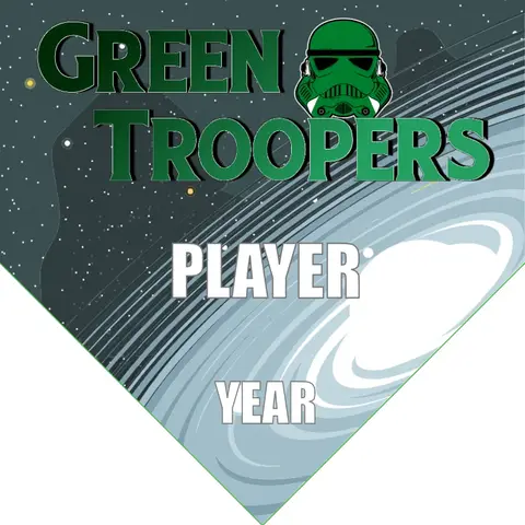 Troopers Green 2 Soccer Banner-soccer-banner-stand-picture