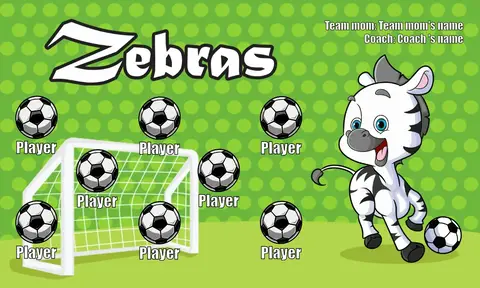Zebras 1 Soccer Banner-how-to-make-a-soccer-banner-stand-picture