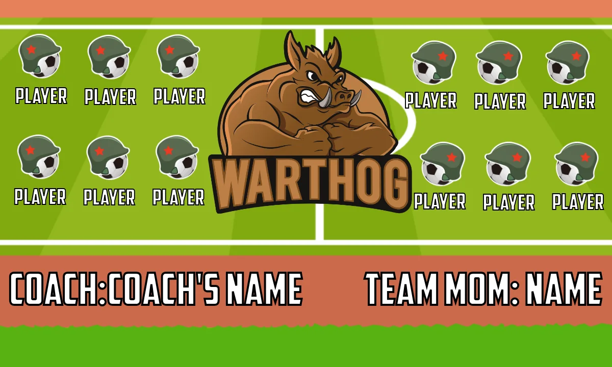 Warthog Soccer Banner,-soccer-banners-san-diego-picture