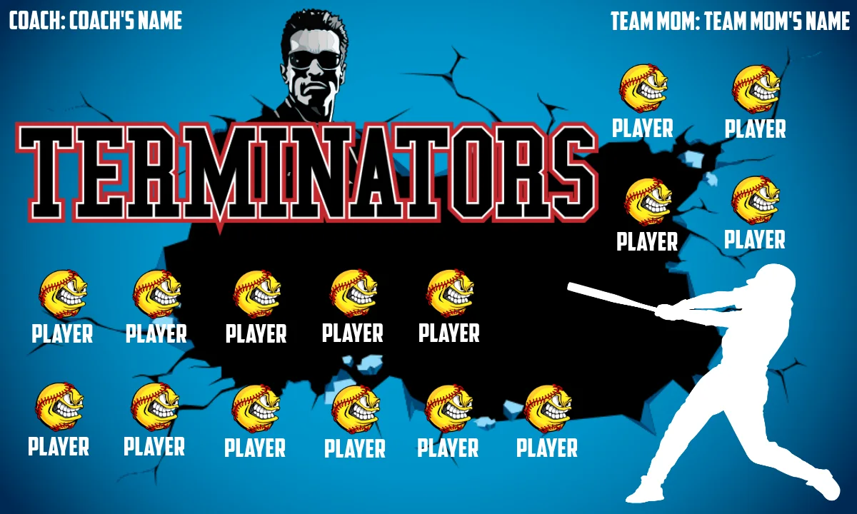 Terminators-black-blue-hem-softball-banner-maker-picture