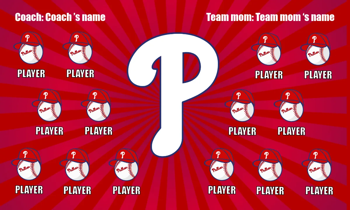 Philadelphia Phillies Baseball Banner