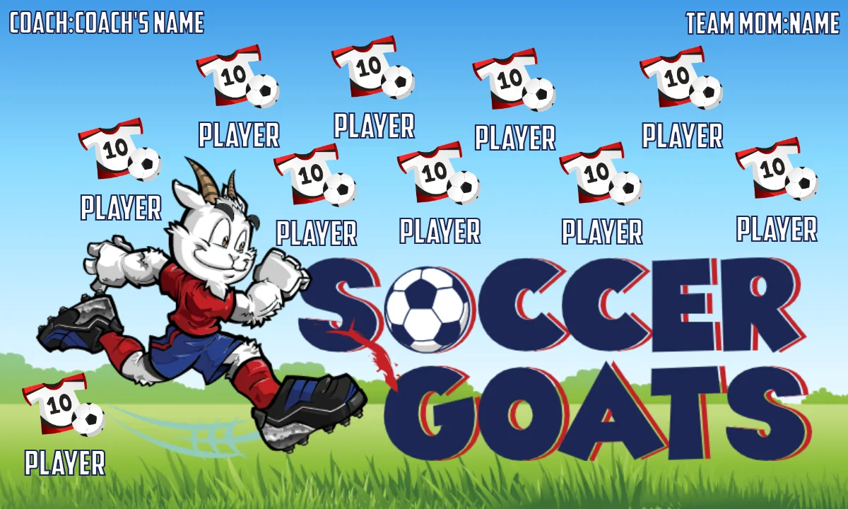 SoccerGoats Soccer Banner,-soccer-field-banners-picture