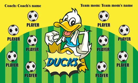 Duck 02 Soccer Banner-soccer-banner-templates