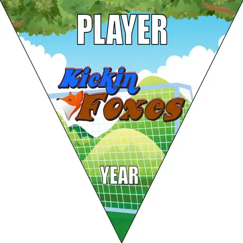 Foxes Kickin Soccer Banner-soccer-banners-near-me-picture