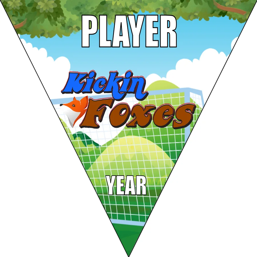 Foxes Kickin Soccer Banner-soccer-banners-near-me-picture
