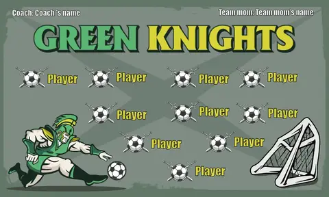 Green Knights Soccer Banner-banner-soccer-image