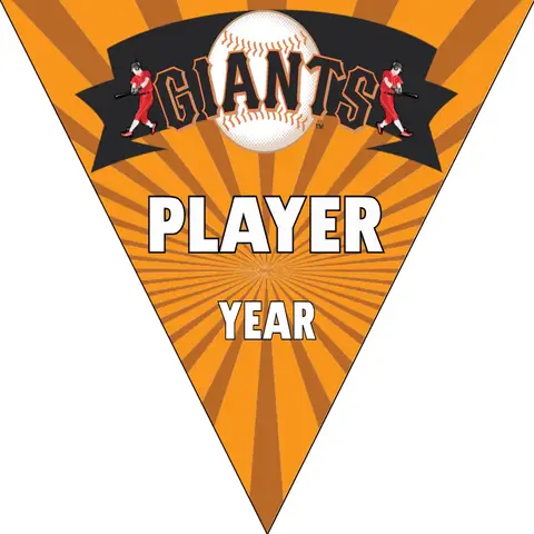 Giants 5 Baseball Banner-banner-baseball-board-game-images
