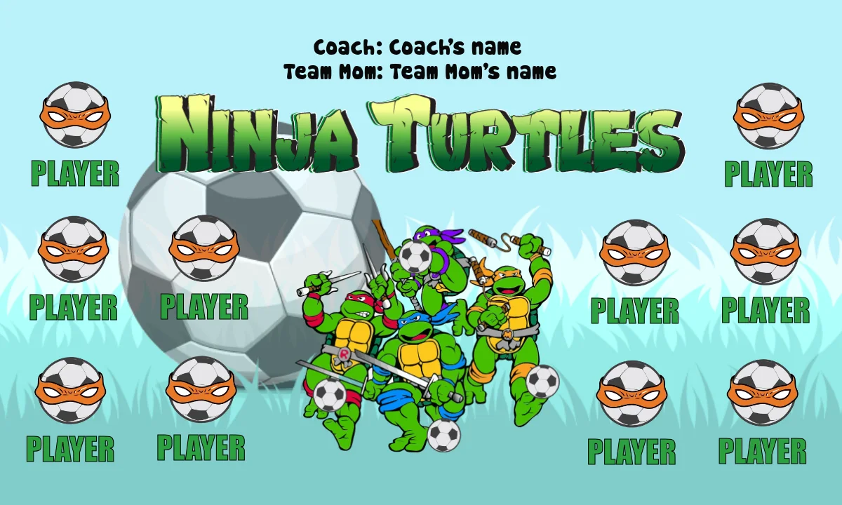 Ninja Turtles Soccer Banner-soccer-team-banners-picture