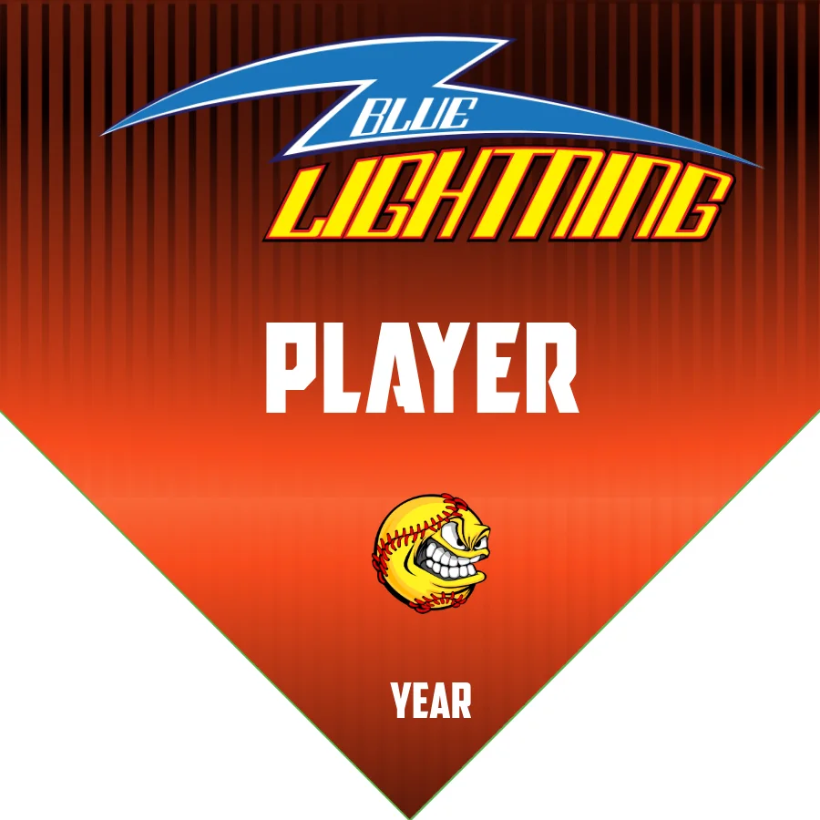 Blue Lightning 1 Softball Banner--baseball-banner-creator-images