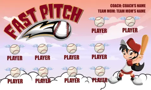 Fast Pitch 3 Softball Banner