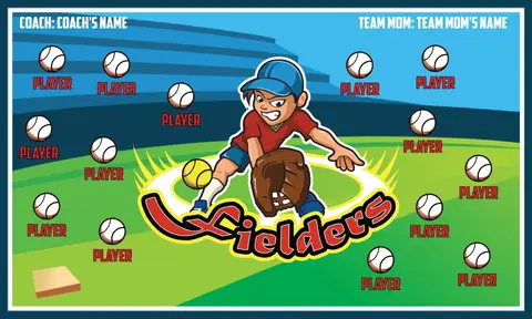 Fielders-green-white-hem-softball-team-banner-ideas-picture