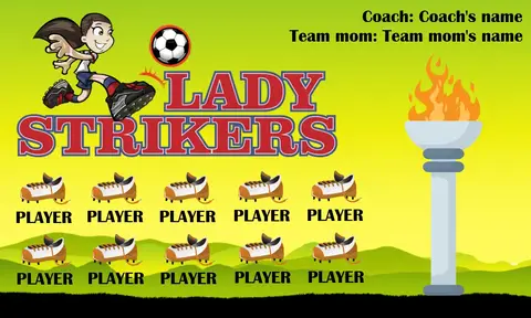 LadyStrikers Soccer Banner-soccer-banner-printing-picture
