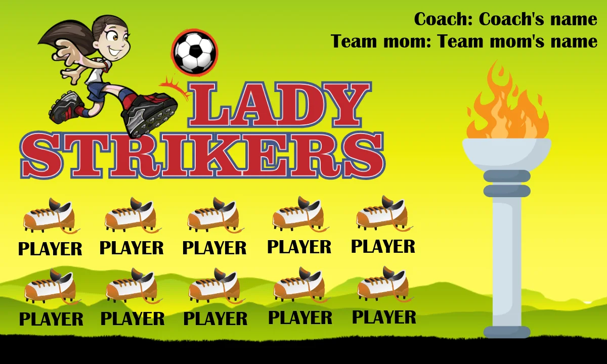 LadyStrikers Soccer Banner-soccer-banner-printing-picture
