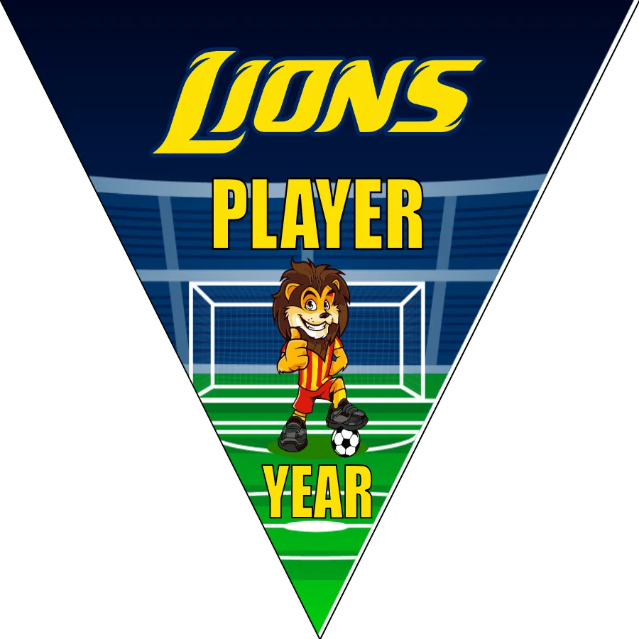 Lions 5 Soccer Banner -soccer-team-banner-picture