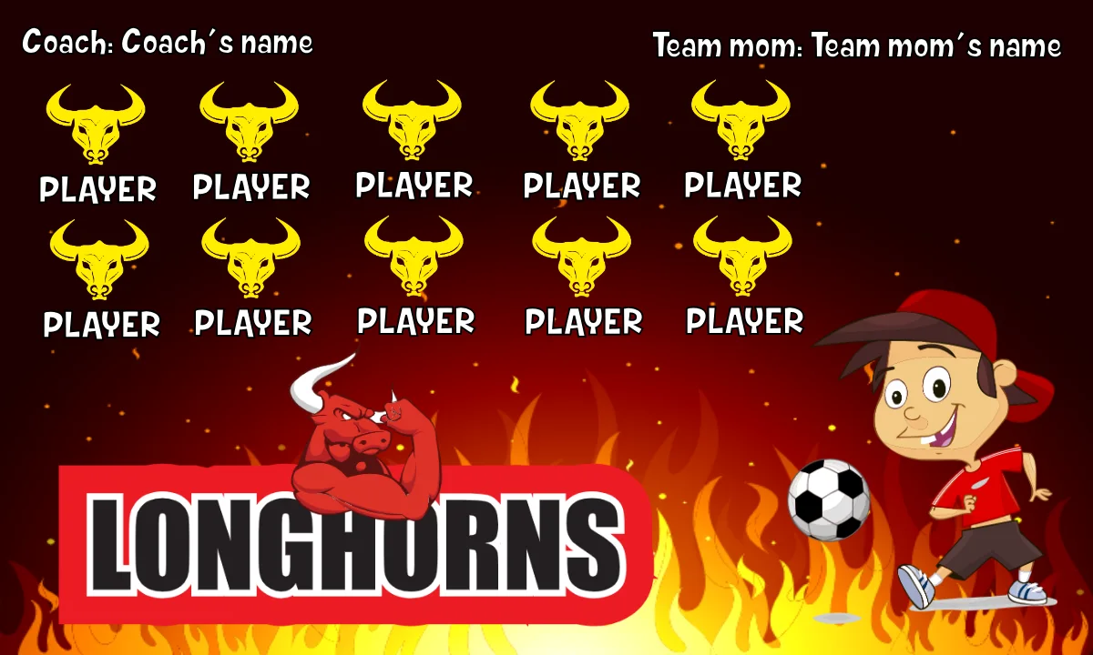 Longhorns Soccer Banner-soccer-banner-frame-picture