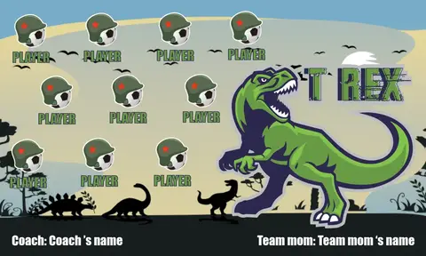 T rex 2 Soccer Banner-soccer-banner-picture