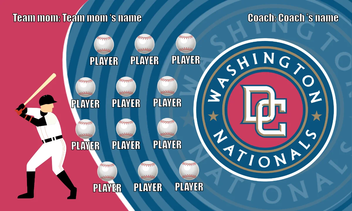Nationals 2 Baseball Banner-baseball-themed-banner-images