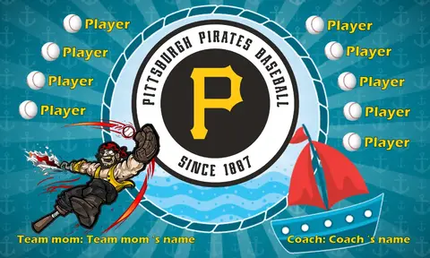 Pittsburgh Pirates 3 Baseball Banner-create-a-baseball-banner-images