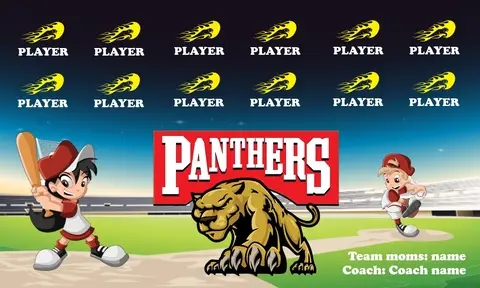 Panthers 2 Softball Banner-diy-softball-banners-picture