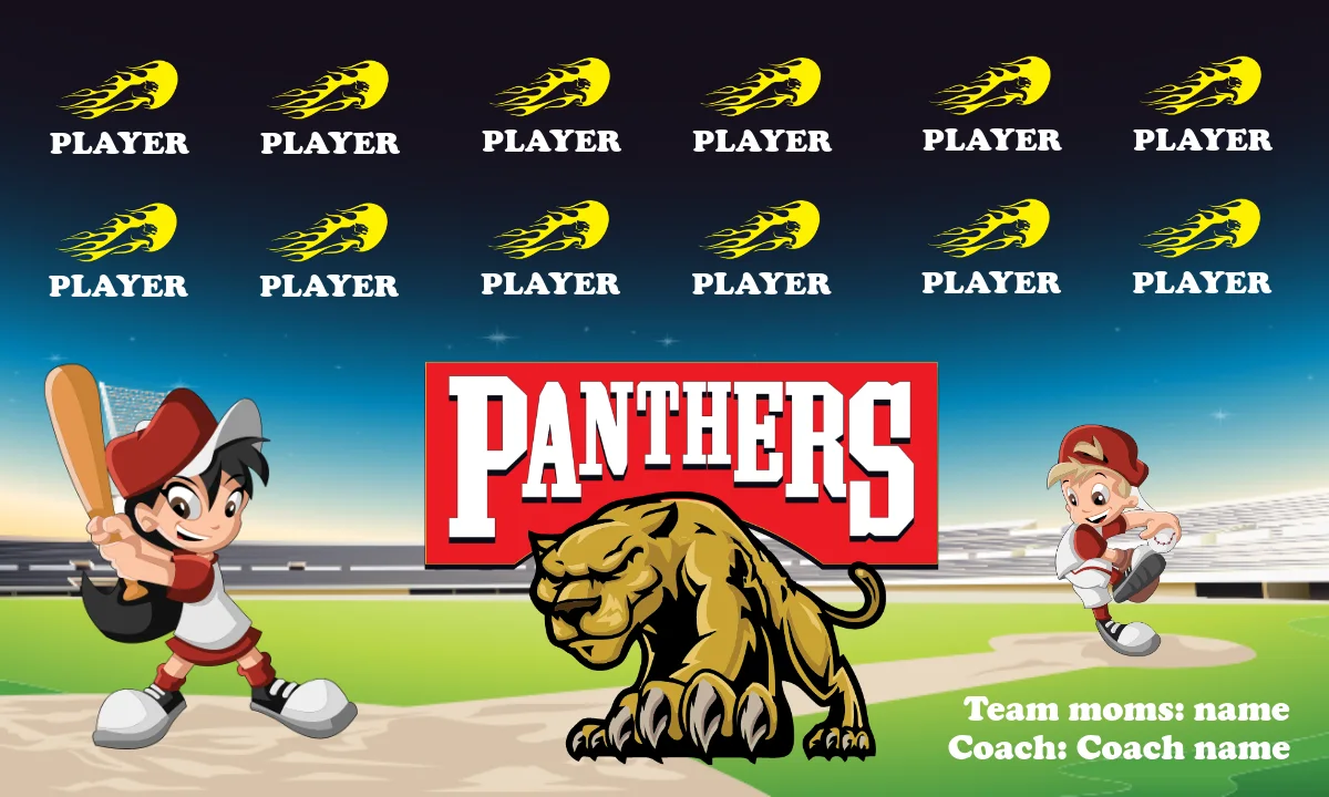 Panthers 2 Softball Banner-diy-softball-banners-picture