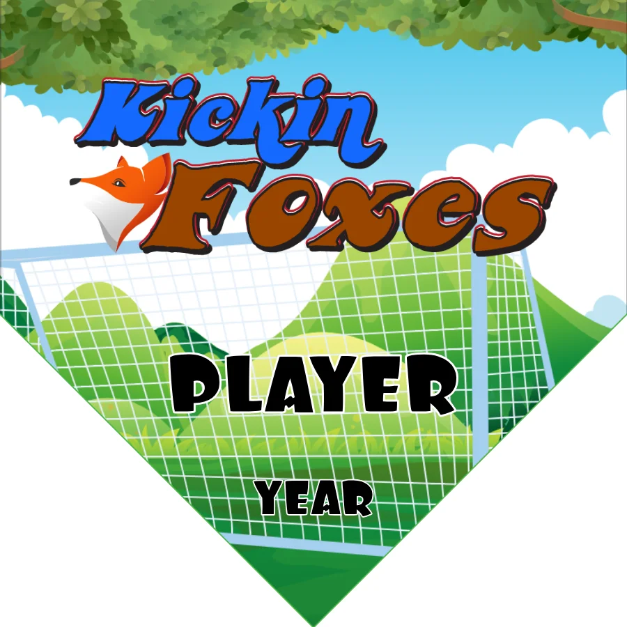 Foxes Kickin Soccer Banner-easy-soccer-banners-picture
