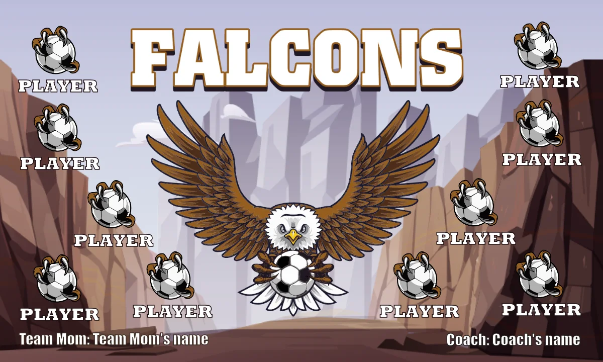 Falcons  Soccer Banner-banner-soccer-image