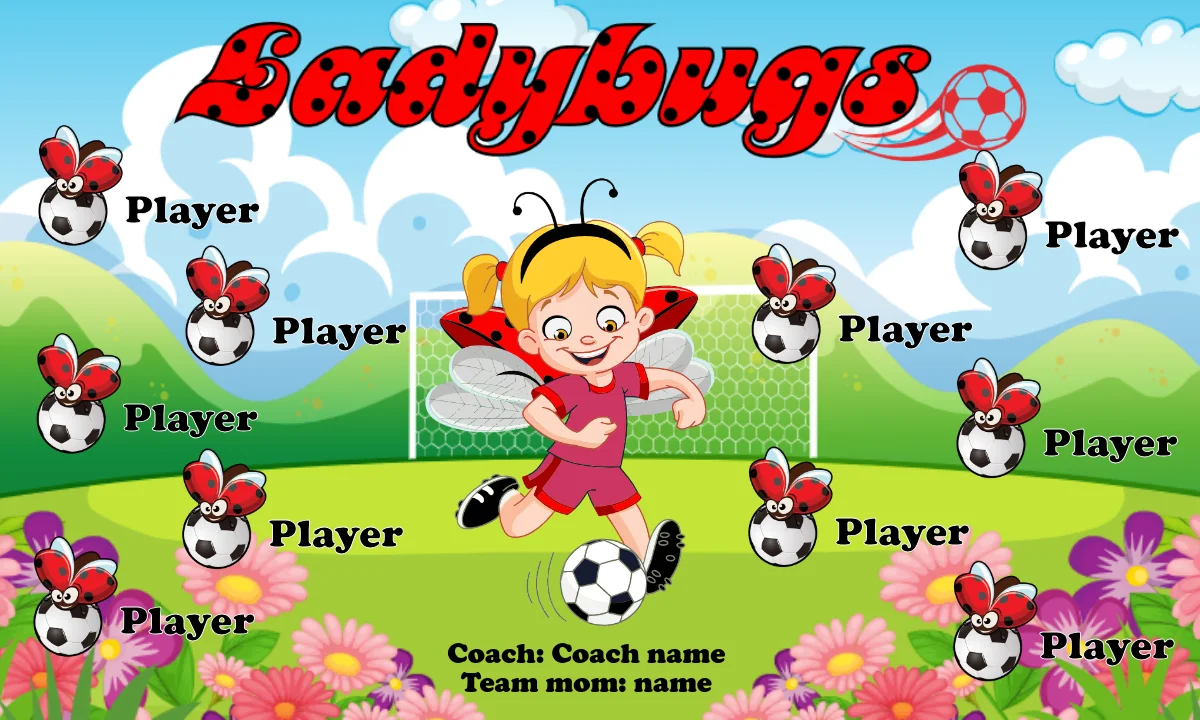 Ladybugs Soccer Banner-soccer-banner-picture