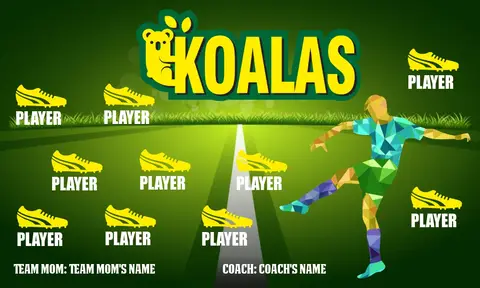 Koalas Soccer Banner-soccer-party-banner