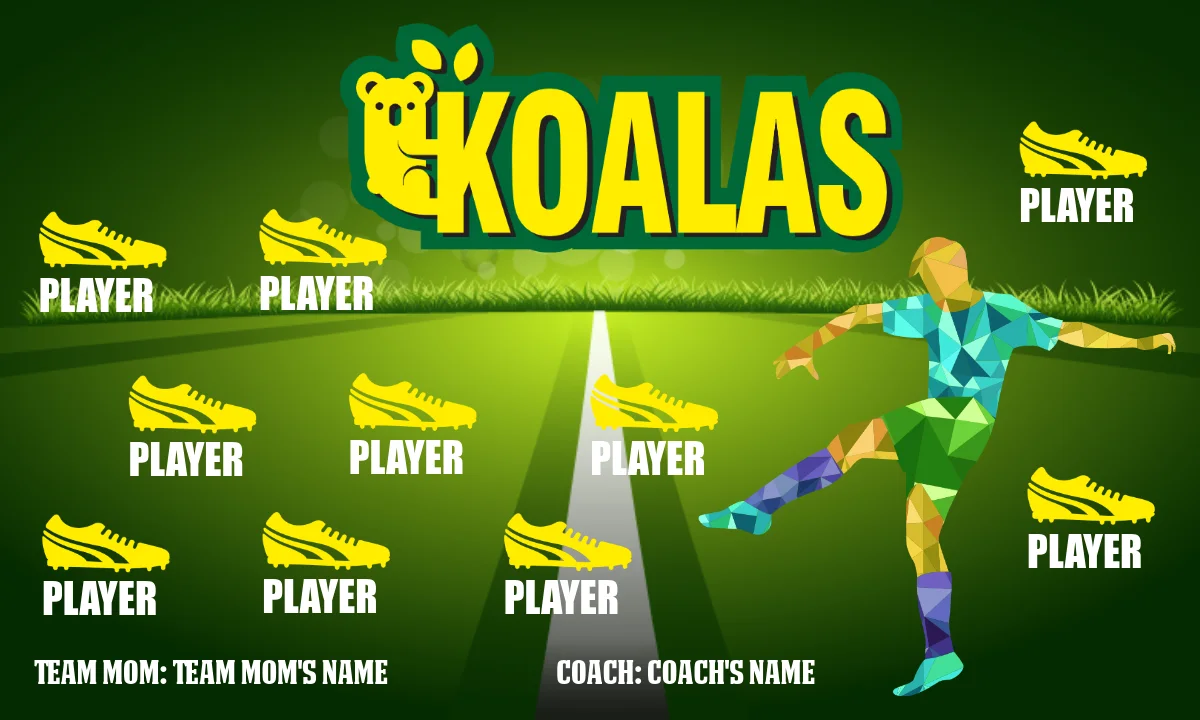 Koalas Soccer Banner-soccer-party-banner