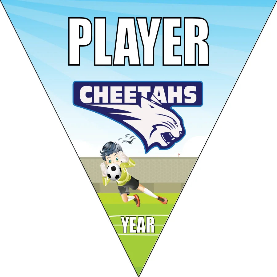 Cheetahs 2 Soccer Banner-bulldog-soccer-banner-picture