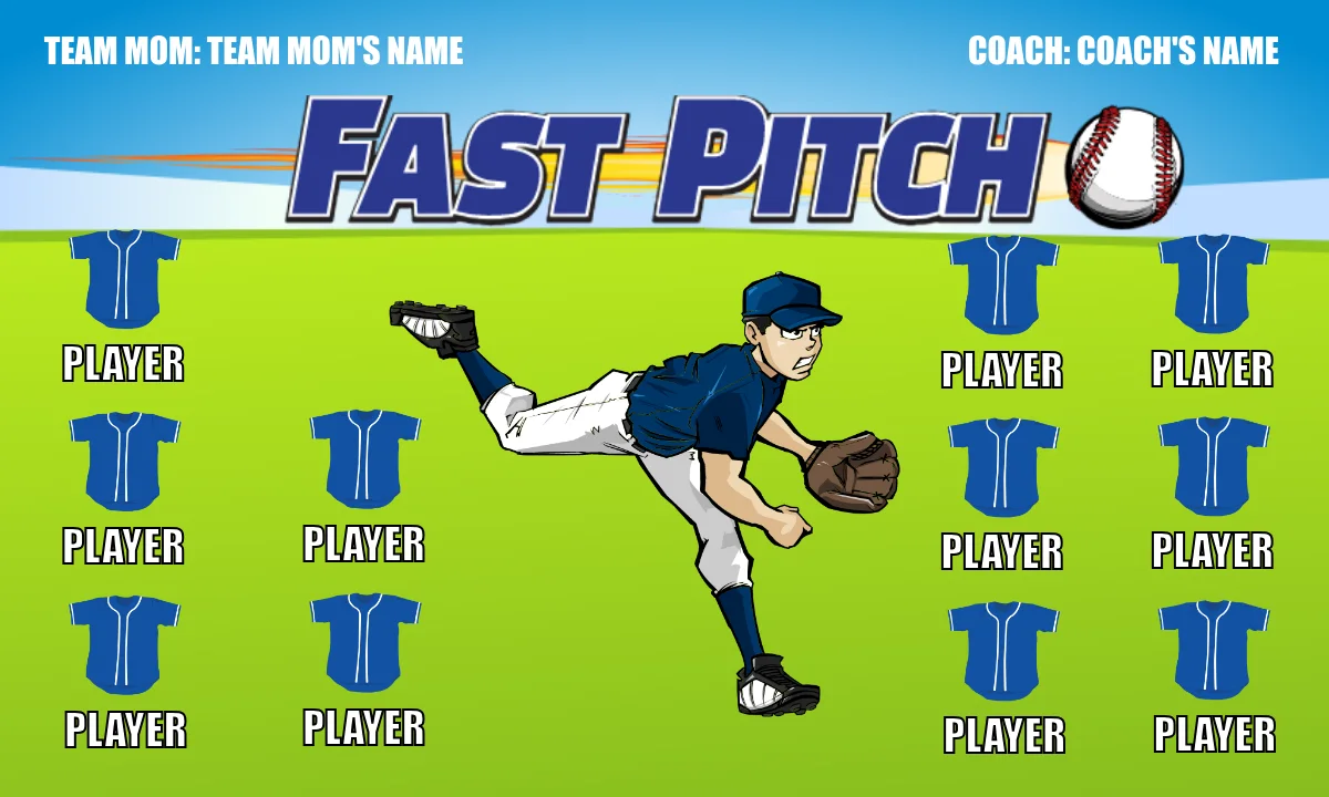 Fast Pitch Softball Banner