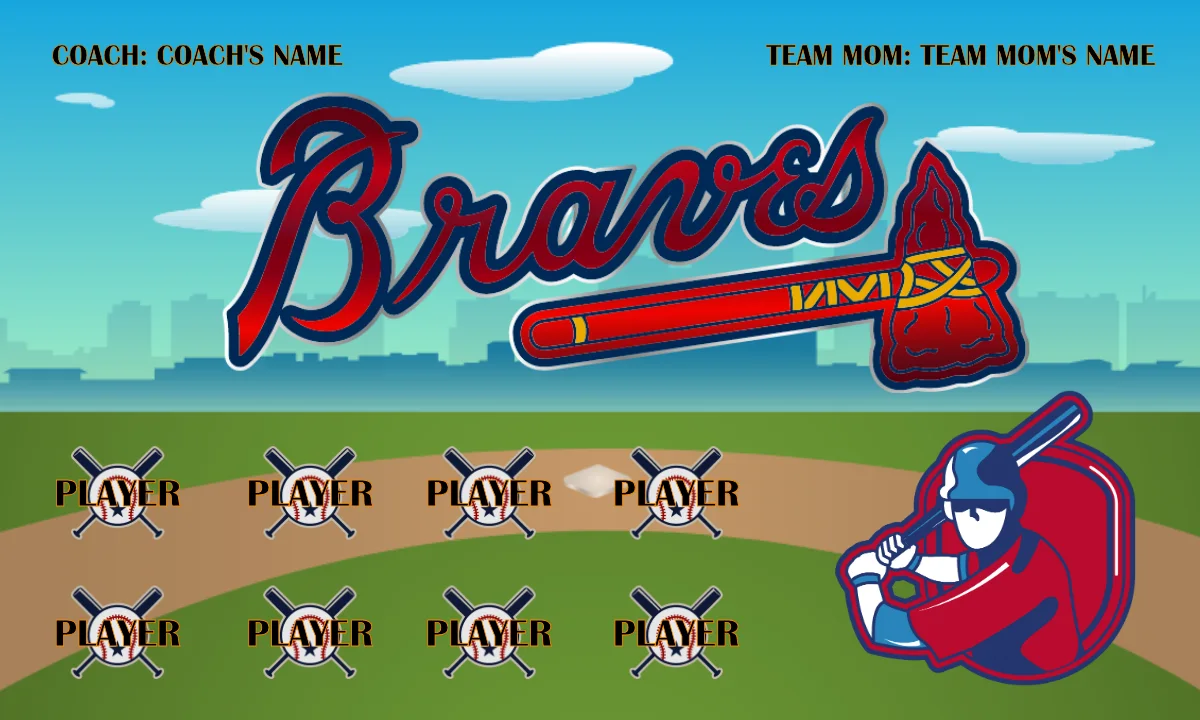 Atlanta Braves Baseball Banner-cool-baseball-banners-images
