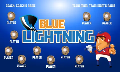 Blue Lightning 2 Softball Banner-softball-banner-picture-ideas-picture