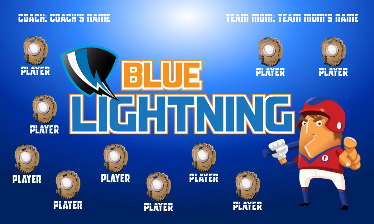 Blue Lightning 2 Softball Banner-softball-banner-picture-ideas-picture