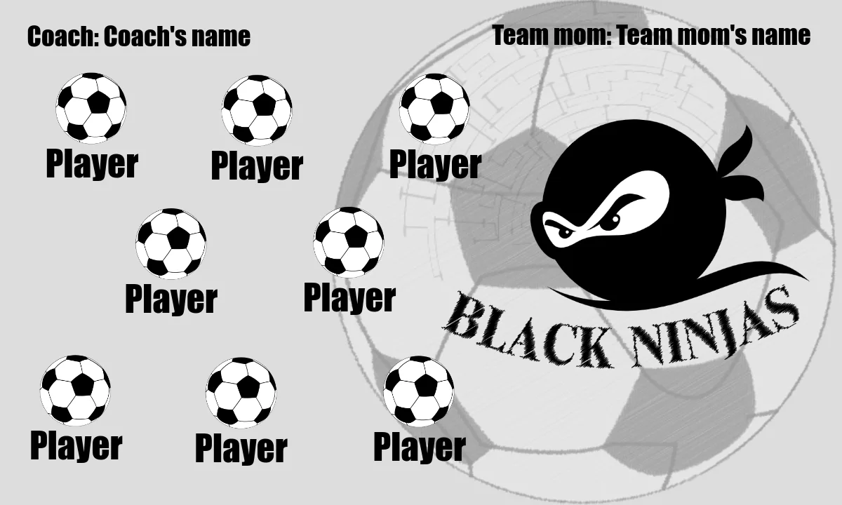 Black Ninjas Soccer Banner-soccer-banner-stand-picture	