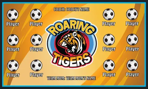 Roaring Tigers Soccer Banner-banners-for-soccer-team