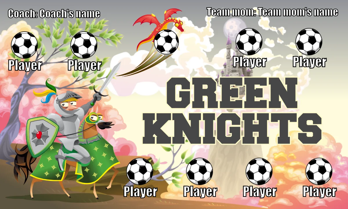 GreenKnight Soccer Banner-soccer-banner-ideas