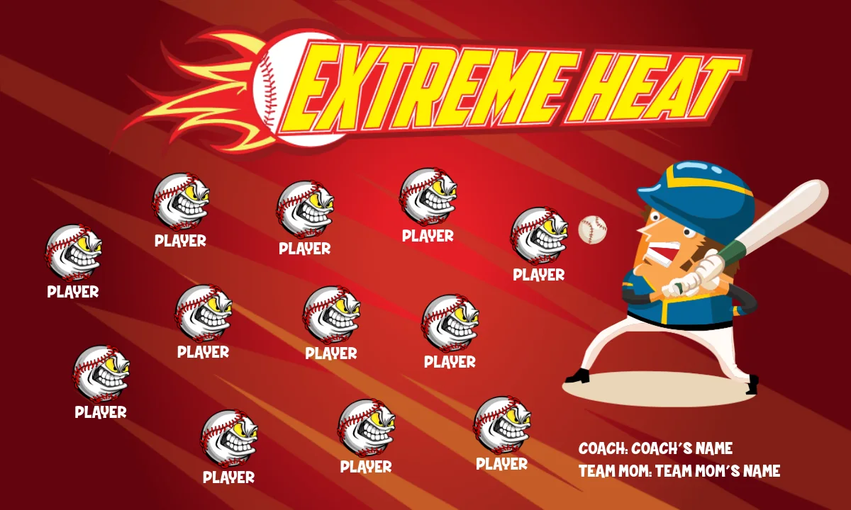 Extreme heat3 Softball Banner-best-softball-banners-picture