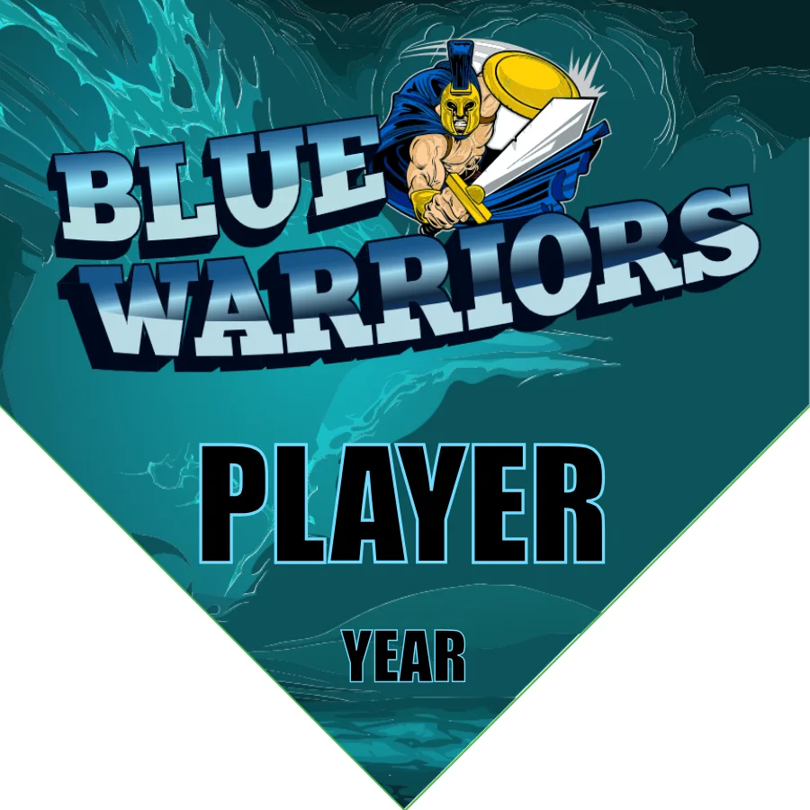 Warriors Blue 2 Soccer Banner-soccer-team-banner-picture