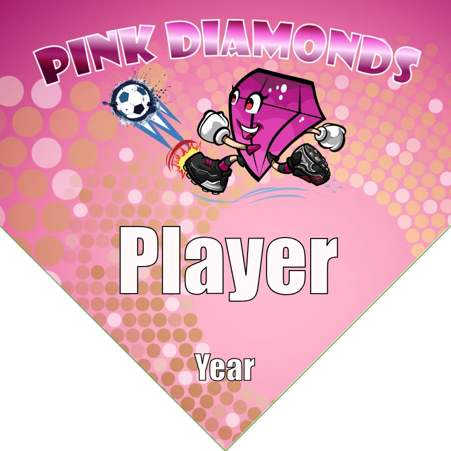 Pink Dimonds Soccer Banner-soccer-team-banner-ideas-picture