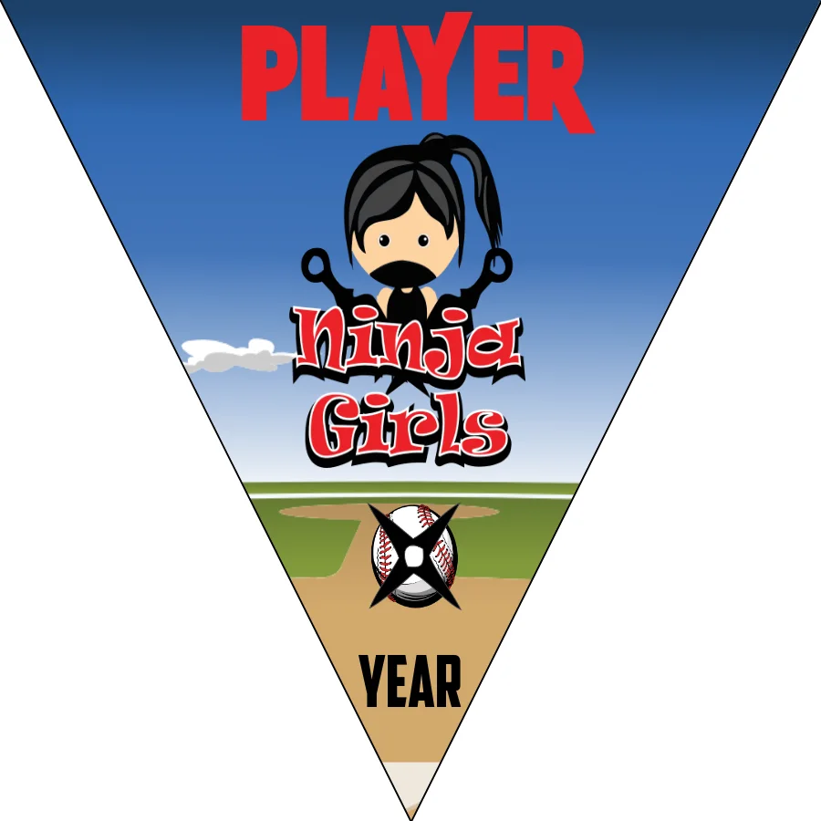 NinjaGirls 2 Softball Banner-softball-photo-banners-images