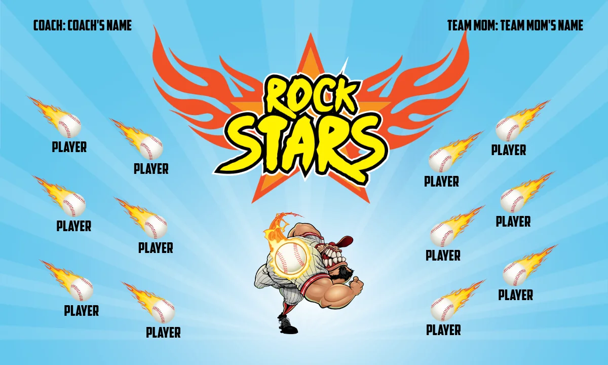 Rockstar1 Softball Banner-softball-banners-with-pictures-images