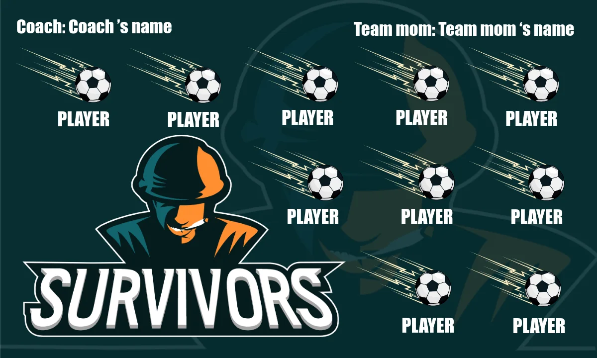 Survivors Soccer Banner-soccer-banner-companies