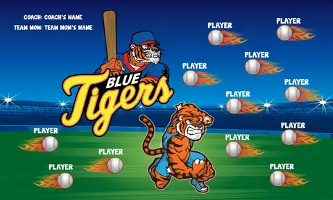 Blue Tigers 2 Softball Banner-softball-banner-size-picture