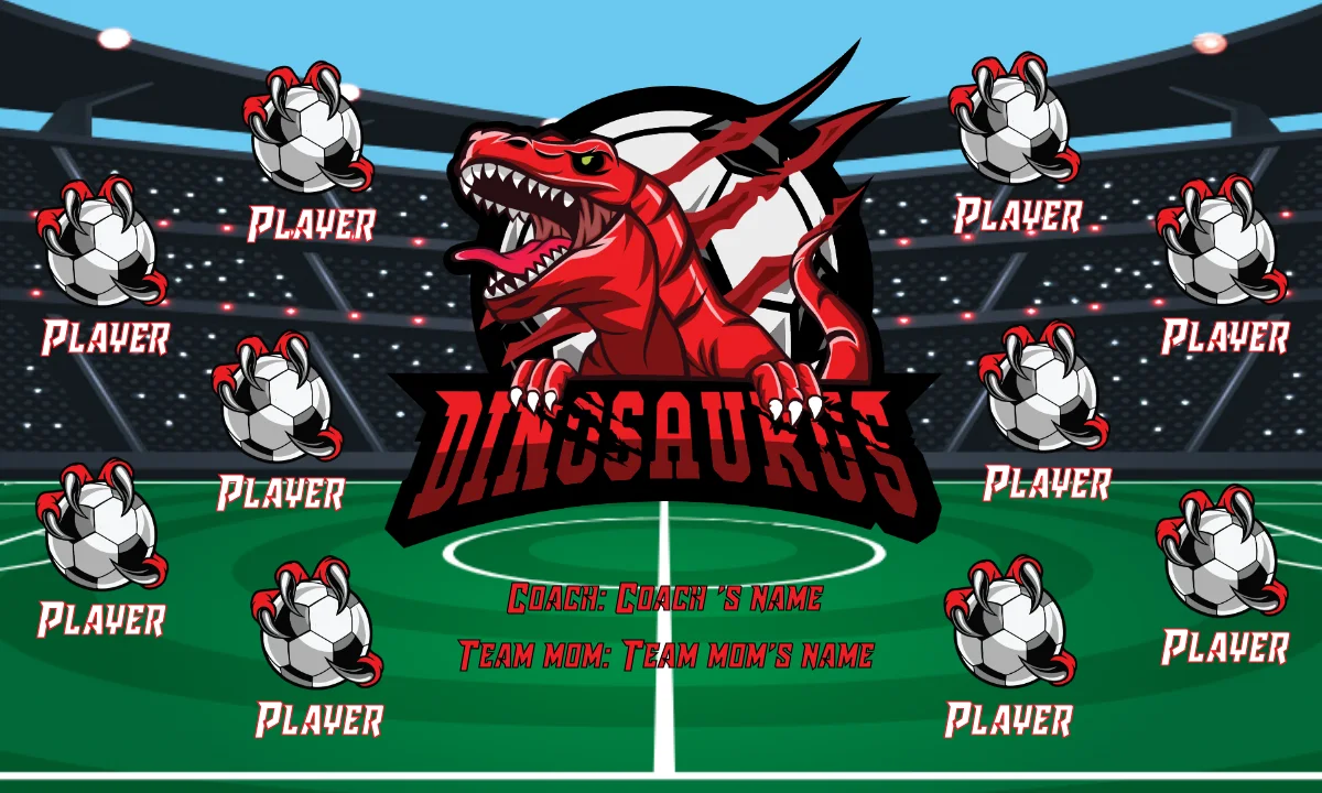 Dinosauros Soccer Banner-banner-soccer-image