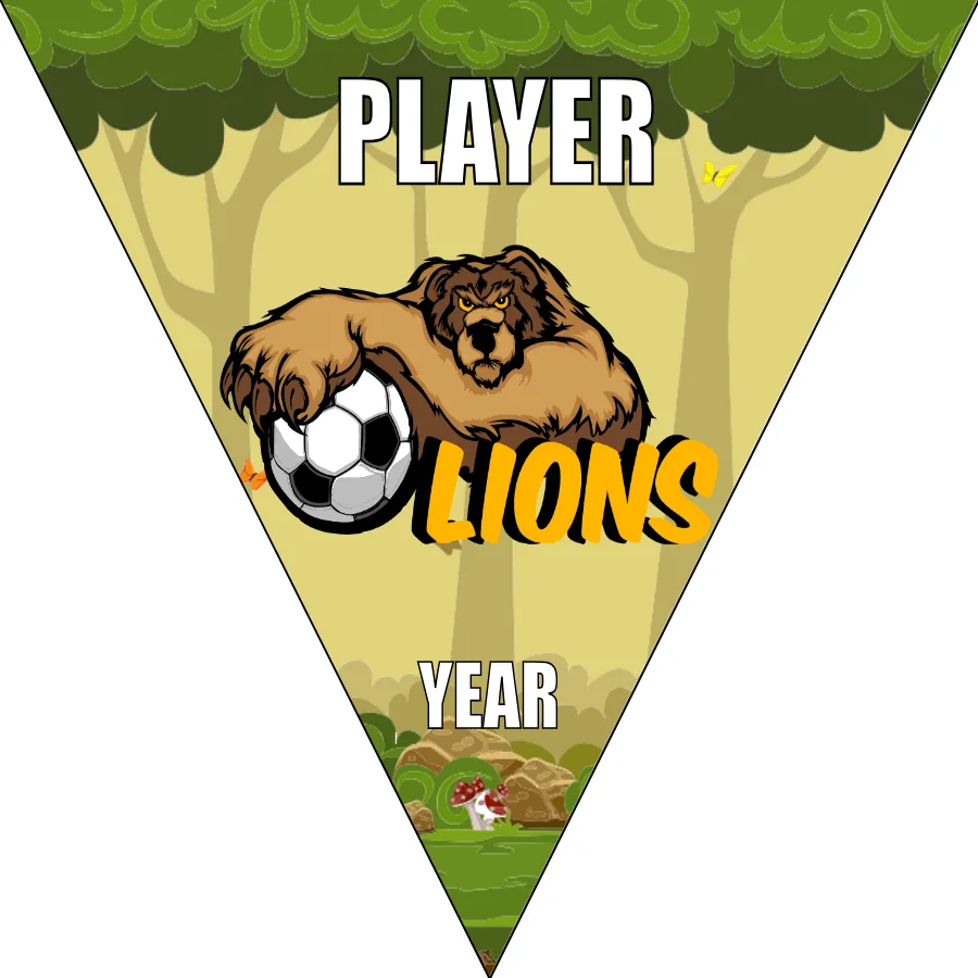 Lions 3 Soccer Banner-youth-soccer-banners-picture
