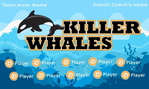 Whales Killer Soccer Banner,-banners-for-soccer-team-picture
